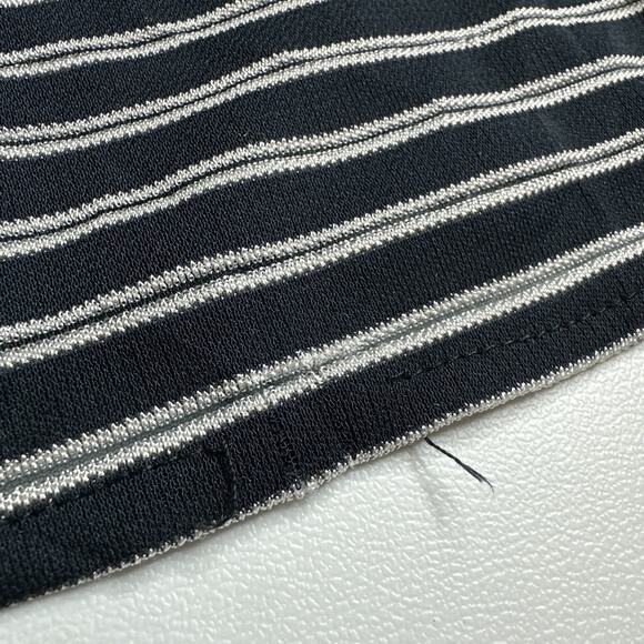 Gloria Caram Y2K Stripe Lace Tank Top S Navy Coquette England Eurocore Cute - Picture 6 of 13